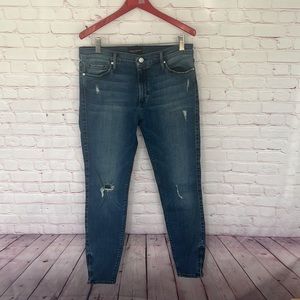 Black Orchid Los Angeles skinny zipper ankle jeans size 28